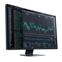 Online Trading Dashboard with Financial Data Analytics on Display png
