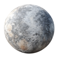 Detailed Visualization of Planet Mercury with Rocky Surface and Craters png