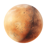 Detailed View of the Martian Surface Celestial Orb in the Solar System png