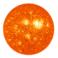 Captivating Image of the Sun with Dramatic Solar Flares Showcasing Its Powerful Fiery Radiance in the Cosmic Realm png