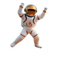Astronaut Dances in the Boundless Expanse of Space png