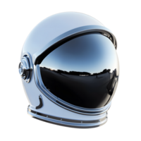 Astronaut Helmet with Futuristic Mirrored Surface and Reflective Design png