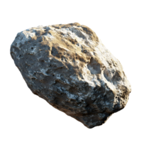 Floating Asteroid in Cosmic Space with Rough Geological Surface png
