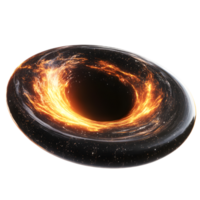Dramatic Cosmic Vortex of Luminous Accretion Disk Around a Powerful Black Hole in Deep Space png