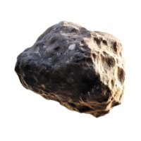 Floating Celestial Rock in Space Weathered Asteroid Hovering in Cosmic Universe png