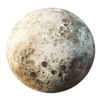 Detailed View of Rugged Mercury with Rocky Lunar Surface png