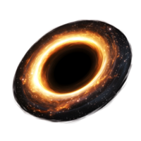Mesmerizing Cosmic Phenomenon of Supermassive Black Hole with Glowing Accretion Disk in Vast Intergalactic Space png