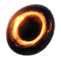 Mesmerizing Black Hole with Swirling Accretion Disk in Deep Space Cosmic Phenomenon png