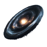 Mesmerizing Spiral Vortex of a Supermassive Black Hole with Luminous Accretion Disk in the Cosmic Abyss png