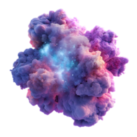 Vibrant Cosmic Explosion of Colorful Abstract Nebula in the Universe png