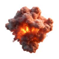 intenso fogosa explosão com dramático estourando energia e escaldante iluminação png