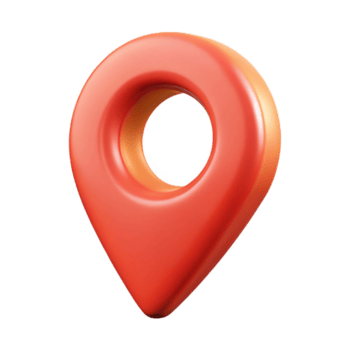 tre dimensionell röd Karta pekare plats ikon design element png