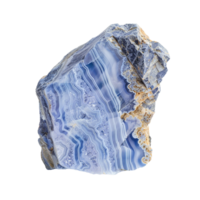 Stunning Blue Agate Geode Rough Specimen with Intricate Banding and Crystalline Structures png