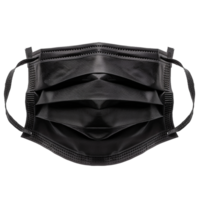 alta qualidade Preto descartável face mascarar com elástico orelha rotações e respirável Projeto png