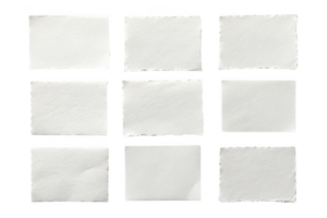 Blank paper squares arranged in grid, ideal for design projects png