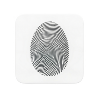 Fingerprint design on transparency background, symbolizing identity and security png