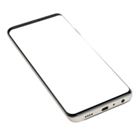 smartphone with blank screen, showcasing modern technology and design. Ideal for showcasing digital innovation and png
