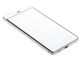 sleek smartphone with minimalist design, showcasing advanced technology and large screen. Ideal for modern communication and png