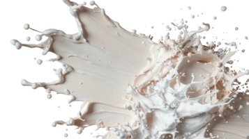 Dynamic Splash of Creamy Paint Creates an Artistic Abstract Background with Fluid Motion and Vibrant Texture png