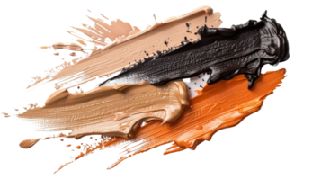 Colorful Paint Strokes on White Background Creating Vibrant Abstract Art Design for Creative Projects and Visual Media png
