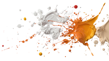 Vivid Abstract Splash of Paint with Dynamic Motion and Bold Colors for Artistic Expression and Creativity png