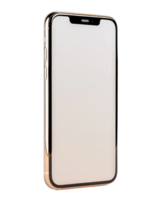 Modern smartphone with sleek design and blank screen showcasing minimalist aesthetics in a professional setting png