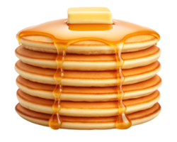 apilar de panqueques con mantequilla y jarabe png
