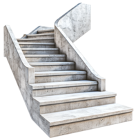Elegant white marble staircase clean lines smooth texture representing architecture sophistication luxury the path to new opportunities. png