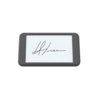 Displaying Digital Signature on Tablet Device for Authentication Concept png