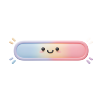 Cute Smiling Loading Bar with Pastel Colors for Web Design png