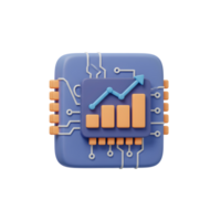 Data Analysis and Growth on Computer Chip Represents Technology png