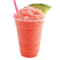 Refreshing Watermelon Slush Summer Drink on transparent background. png