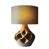 Vintage Table Lamp Unique Design for Ads on transparent background. png