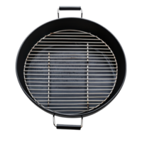 Summer BBQ Grill Empty Round Grill on transparent background. png