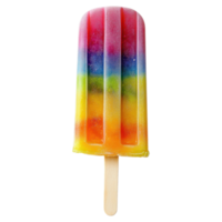 Summertime Popsicle Refreshing Colorful Treat on transparent background. png