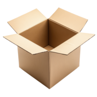 Cardboard Box Storage Solution White Background on transparent background. png