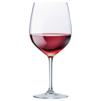 Free Isolated Food and Beverage on Transparent Background beautiful glass of red wine, showcasing its rich color and elegant shape, perfect for png