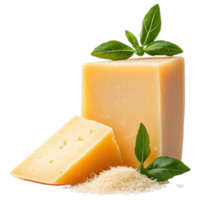 Free Isolated on Transparent Background, Creamy cheese, food, and beverage, garnished with fresh leaves, perfect for culinary delights png