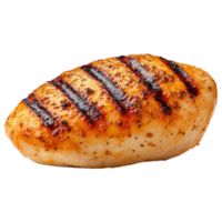 Free Isolated on Transparent Background, Grilled chicken breast, juicy, tender, delicious, food, and beverage, perfect for meals or salads png