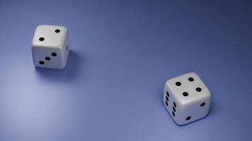 3D Realistic Dice Photograph photo
