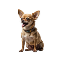 Side view of a chihuahua dog looking at the camera png