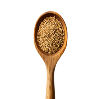 Wooden Spoon Filled with Amaranth Seeds Isolated On A Transparent Background png