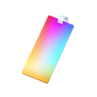 Identification Badge Gradient 3D Icon On Transparent Background png