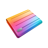 Wallet Gradient 3D Icon On Transparent Background png