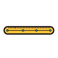 Ruler Lineal Color Icon On Transparent Background png