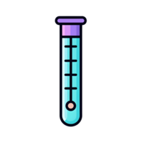 Test Tube Lineal Color Icon On Transparent Background png
