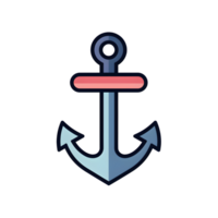 Anchor Lineal Color Icon On Transparent Background png