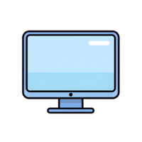 Computer Monitor Lineal Color Icon On Transparent Background png