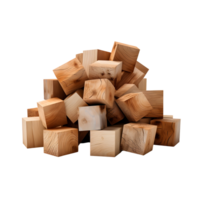 Neatly Stacked Wooden Blocks Photograph On Transparent Background png