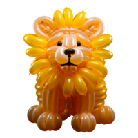 Balloon Lion Sculpture Photograph On Transparent Background png
